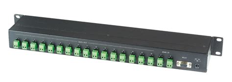 RS485 Distributor 1 Input 16 Output in 1U Rack Mounting Panel 